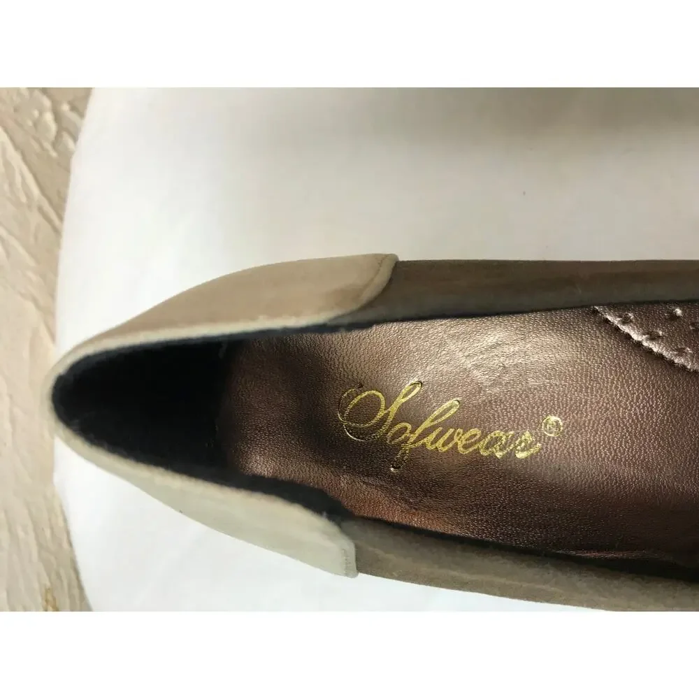 Sofwear Black Suede Heel 7N Man Made Materials Made‎ In China Shoes Womens